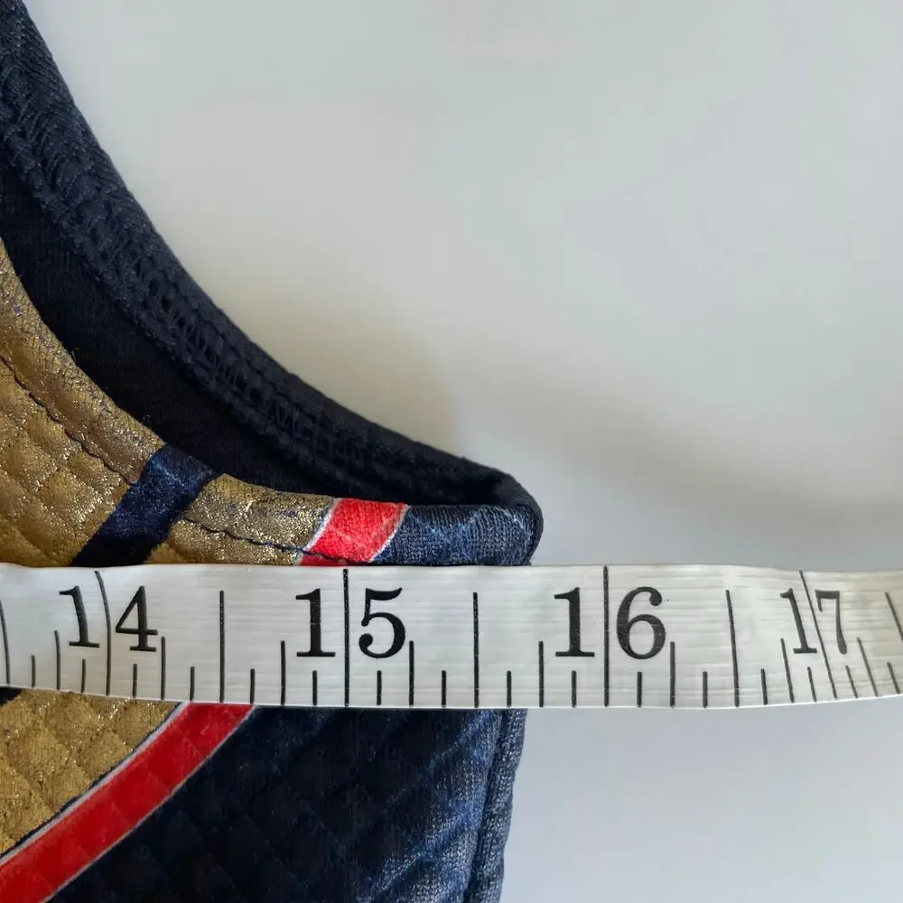 Disney Store Marvel Wasp Kids Costume Size 9/10 Blue Gold Vest Arm Sleeves - Picture 6 of 14